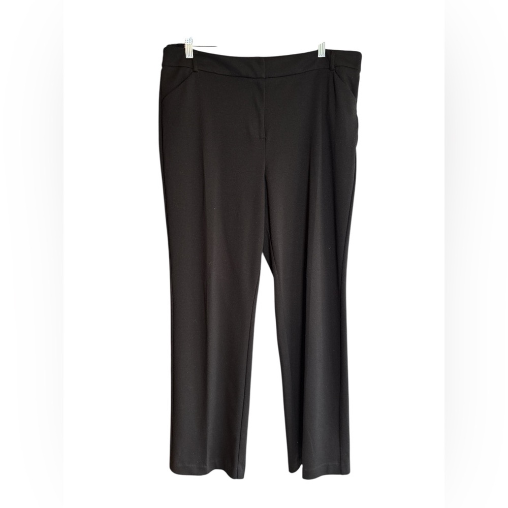 Dana Buchman Black Dress Pants Straight Leg Slacks | Size 18